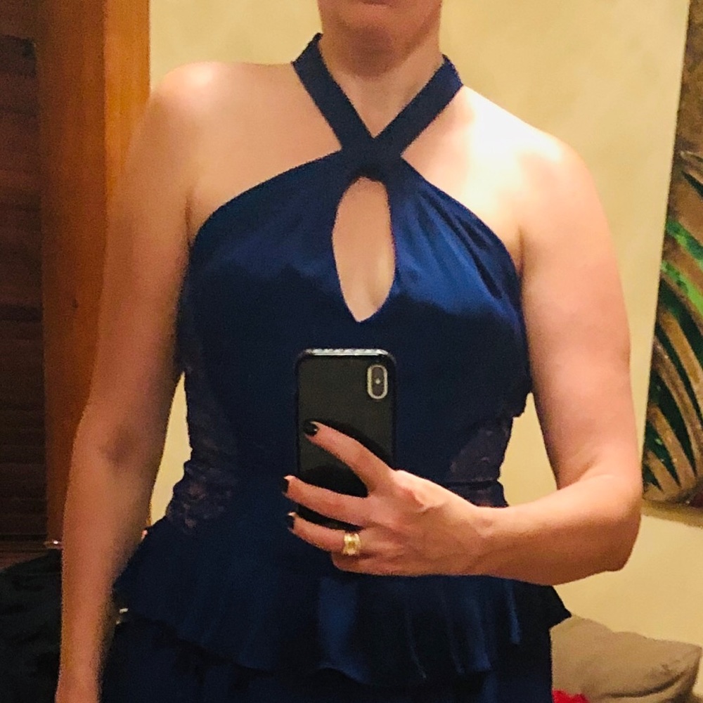 BCBGMaxAzria dress with lace details. Worn once.